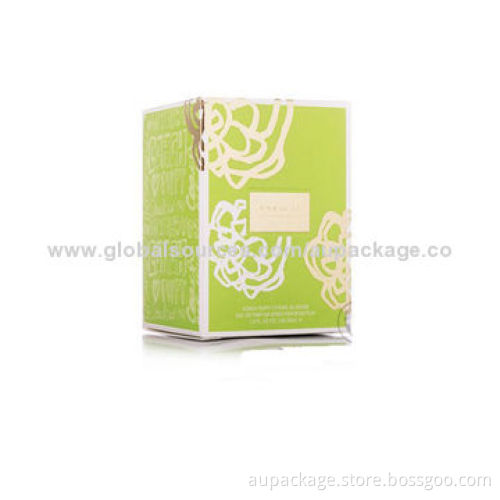 Paper Box with Perfume Smell, Made of Gold Foil Material